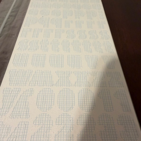 Creative Memories 2022 Grid Sans ABC/123 Stickers - Picture 3 of 4